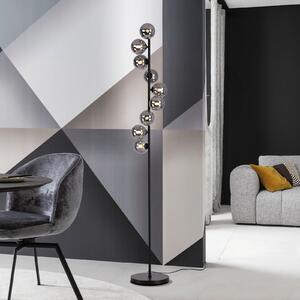 Schöner Wohnen lampadar Dubai, sticlă fumurie, 9 becuri, G9, Gri, Camera de zi / sufragerie, Sticlă, Modern