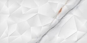 Gresie portelanata Cesarom Statuario, PEI4, finisaj mat, alb, marmura, dreptunghiulara, grosime 9 mm, 60 x 30 cm