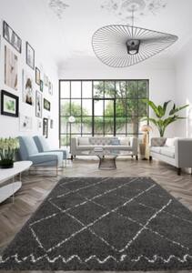 Covor Belgian Sufragerie Dormitor, Model Gent 51309 630 , Dreptunghiular, Negru 160 x 230, Dreptunghi, Negru