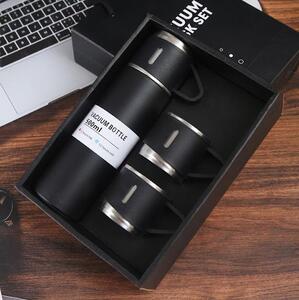 Oferta 1+1 | Set 4 piese: Termos 500 ml + 3 cesti