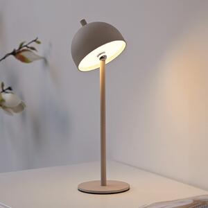 Schöner Wohnen Lampă de masă cu baterie LED Bellies, Sandbrise, IP54, reglabil, Bej, Camera de zi / sufragerie, Metal, Scandinavă