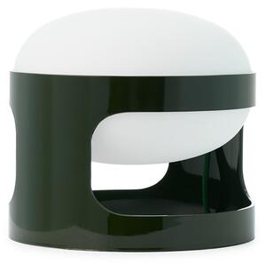 Kartell Lampa de masă KD28, verde pădure, Ø 25 cm, E14-LED, Verde, Camera de zi / sufragerie, Plastic, Design