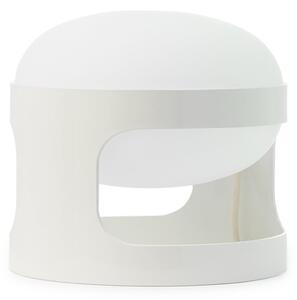 Kartell Lampa de masă KD28, albă, Ø 25 cm, E14-LED, Alb, Camera de zi / sufragerie, Plastic, Design