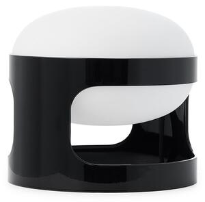 Kartell Lampa de masă KD28, negru, Ø 25 cm, E14-LED, Negru, Camera de zi / sufragerie, Plastic, Design