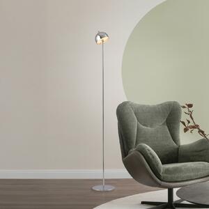 Schöner Wohnen lampadar LED cu baterie Bellis cromată, IP54 3.000K, reglabil, Metalic, Camera de zi / sufragerie, Metal, Scandinavă