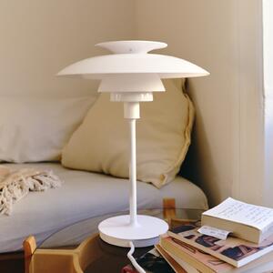 Louis Poulsen Lampă de masă PH80, alb opal, înălțime 40 cm, E14, Alb, Camera de zi / sufragerie, Aluminiu, Scandinavă