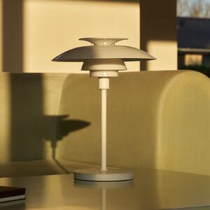 Louis Poulsen Lampă de masă cu baterie LED PH 80, alb opal, IP44, reglabil, Alb, Camera de zi / sufragerie, Aluminiu, Scandinavă