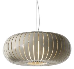 Kartell Lampa suspendată Teresa, gri, Ø 50 cm, E27-LED, Gri, Camera de zi / sufragerie, Plastic, Design