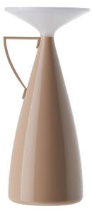 Kartell Lampa de masă cu baterie LED Camomille, bej, înălțime 24 cm, reglabil, Bej, Camera de zi / sufragerie, Plastic, Design
