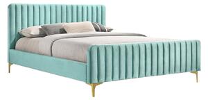 Pat, neo mint/gold crom auriu mat, 160x200, KAISA