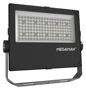 MEGAMAN Proiector exterior LED Hugo, 90 W, 3000 K, IP66, Negru, Aluminiu