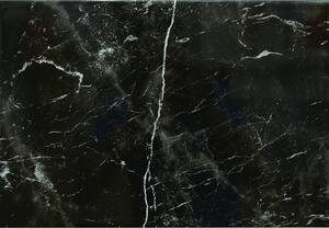 Faianta baie glazurata Pompei, lucioasa, aspect marmura, nuante negru, dreptunghiulara, 40 x 27,5 cm