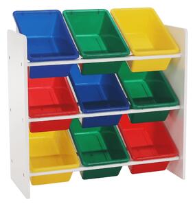 Organizator de jucării, multicolor / alb, KIDO TYPE 2