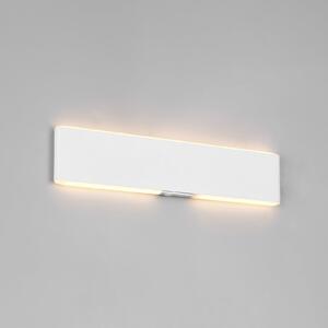 Trio Lighting Aplică de perete cu LED și baterie reîncărcabilă Conchita, lățime 32 cm, albă,, reglabil, Alb, Camera de zi / sufragerie, Metal, Modern