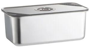 Tava gastronorm Pufo Chef din inox cu capac etans pentru depozitare alimente, ideal pentru catering, restaurante, fast food, capacitate 6 L