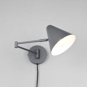 Trio Lighting Aplică Cosima, antracit, proiecție 54 cm, metal, Negru, Camera de zi / sufragerie, Metal, Modern