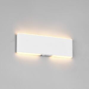 Trio Lighting Aplică de perete cu LED și baterie reîncărcabilă Conchita, lățime 22 cm, albă,, reglabil, Alb, Camera de zi / sufragerie, Metal, Modern