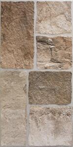 Gresie portelanata Ispan Lux Milano Beige cu aspect piatra naturala, PEI 4, dreptunghiulara, grosime 0,8 cm, 30 x 60 cm