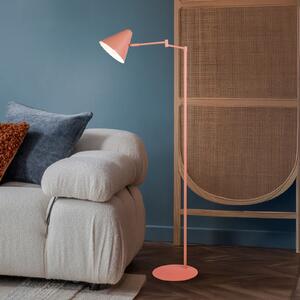 Trio Lighting Lampadar Cosima, cais, înălțime 126 cm, metal, Portocaliu, Camera de zi / sufragerie, Metal, Modern