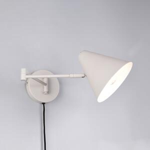 Trio Lighting Aplică Cosima, gri deschis, proiecție 54 cm, metal, Gri, Camera de zi / sufragerie, Metal, Modern