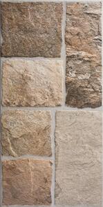 Gresie portelanata Ispan Lux Milano Beige cu aspect piatra naturala, PEI 4, dreptunghiulara, grosime 0,8 cm, 30 x 60 cm