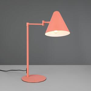 Trio Lighting Lampa de masă Cosima, cais, înălțime 50 cm, metal, Portocaliu, Camera de zi / sufragerie, Metal, Modern