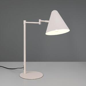 Trio Lighting Lampa de masă Cosima, gri deschis, înălțime 50 cm, metal, Gri, Camera de zi / sufragerie, Metal, Modern