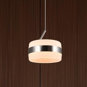 Trio Lighting Lampă suspendată LED Dios, culoare nichel, Ø 15 cm, metal, CCT, reglabil, Metalic, Camera de zi / sufragerie, Metal, Modern