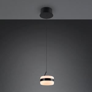 Trio Lighting Lampă suspendată LED Dios, negru, Ø 15 cm, metal, CCT, reglabil, Negru, Camera de zi / sufragerie, Metal, Modern
