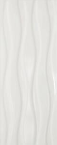 Faianta Keramin Elegy 7C alb, finisaj lucios, dreptunghiulara, 20 x 50 cm