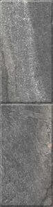 Gresie portelanata Kai Ceramics Santana mix antracit, gri inchis mat, dreptunghiulara, 15,5 x 60,5 cm