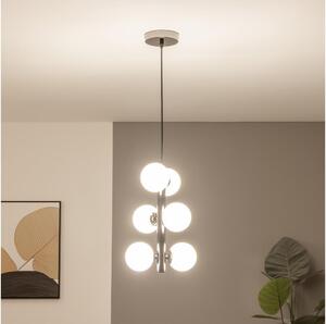 Brilagi - Lustră LED MILLA, suspendată pe cablu, 6xG9/3W/230V, crom negru/alb