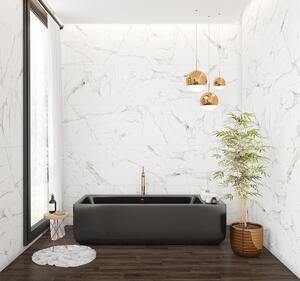 Gresie interior-exterior, rectificata, PEI 4, Kai Ceramics Mykonos White alb mat, pasta alba, dreptunghiulara, 60 x 120 cm