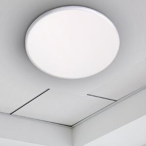 Näve Lampă LED încastrabilă Suma, Ø 21,5 cm, albă, dimabil, IP44, reglabil, Alb, Baie, Plastic, Corpuri de iluminat încastrate rotunde