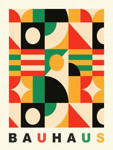 Reproducere Original Bauhaus (No.4) in Red & Green