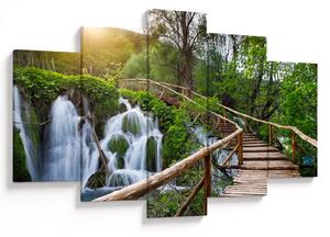 Tablou - Lacurile Plitvice (150x105 cm)