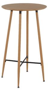 Masă de bar, stejar, diametru 60 cm, IMAM