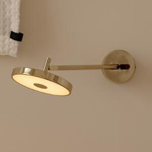 UMAGE Aplică LED Asteria LONG HW, alamă lustruită, 45 cm, reglabil, Auriu / Alamă, Camera de zi / sufragerie, Metal, Design, Soclu de perete jos