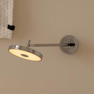 UMAGE Aplică LED Asteria LONG HW, oțel lustruit, 45 cm, reglabil, Metalic, Camera de zi / sufragerie, Metal, Design, Soclu de perete jos
