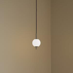 UMAGE Lampa suspendată LED Audrey, culoare oțel, 1 bec, Ø 12 cm, reglabil, Metalic, Camera de zi / sufragerie, Metal, Design, glob