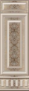 Faianta Lugo Royal HL rectificata maro, lucioasa, embosata, dreptunghiulara, 25 x 75 cm