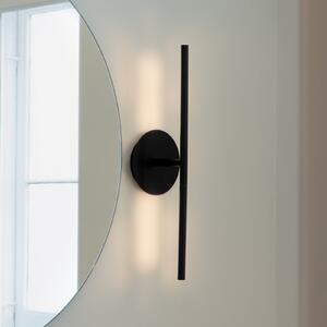 UMAGE Aplică LED Omni, negru, lățime 54 cm, 2 becuri, reglabil, Negru, Camera de zi / sufragerie, Aluminiu, Design