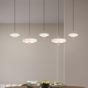 Trio Lighting Lampă suspendată LED Keaton, gri deschis, lungime 140 cm, CCT, 5 becuri, reglabil, Gri, Camera de zi / sufragerie, Metal