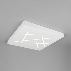 Trio Lighting Plafonieră LED Snip, alb mat, lungime 50 cm, metal, CCT, reglabil, Alb, Camera de zi / sufragerie, Metal, Modern