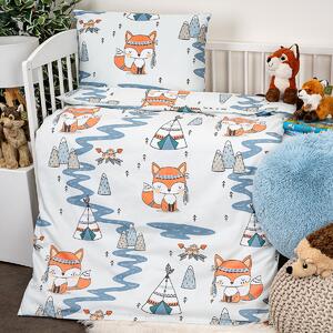 Lenjerie de pat din bumbac pentru pătuț 4Home Indian fox, 100 x 135 cm, 40 x 60 cm, 100 x 135 cm, 40 x 60 cm