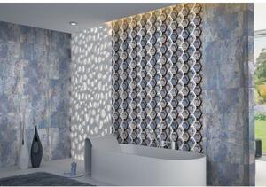 Faianta interior rectificata Nuvolo Azure DK, albastru mat, dreptunghiulara, 30 x 60 cm