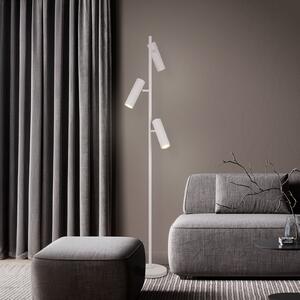 Trio Lighting Lampadar Soka, gri deschis, înălțime 150 cm, metal, 3 becuri., Gri, Camera de zi / sufragerie, Metal, Modern