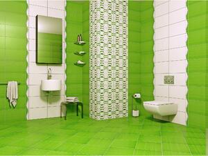 Faianta Kai Ceramics Marina, verde, lucioasa, 25 x 40 cm