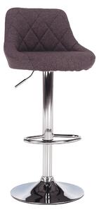 Scaun de bar, gri-maro TAUPE/crom, MARID
