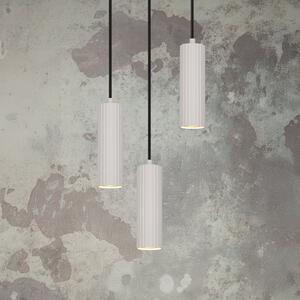 Trio Lighting Lampă suspendată Soka, gri deschis, Ø 28 cm, metal, 3 becuri., reglabil, Gri, Camera de zi / sufragerie, Metal, Modern